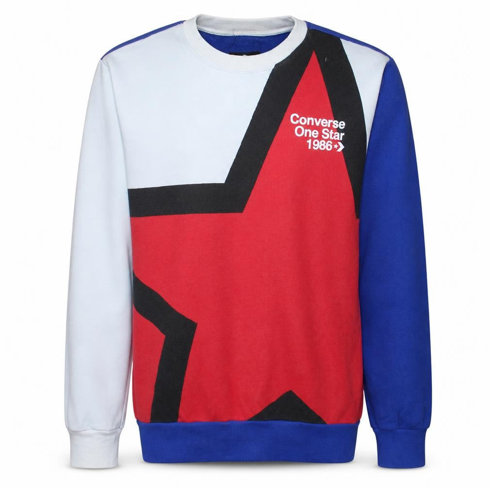 Converse Men's Multicoloured Graphic Pullover Sweatshirt Size S