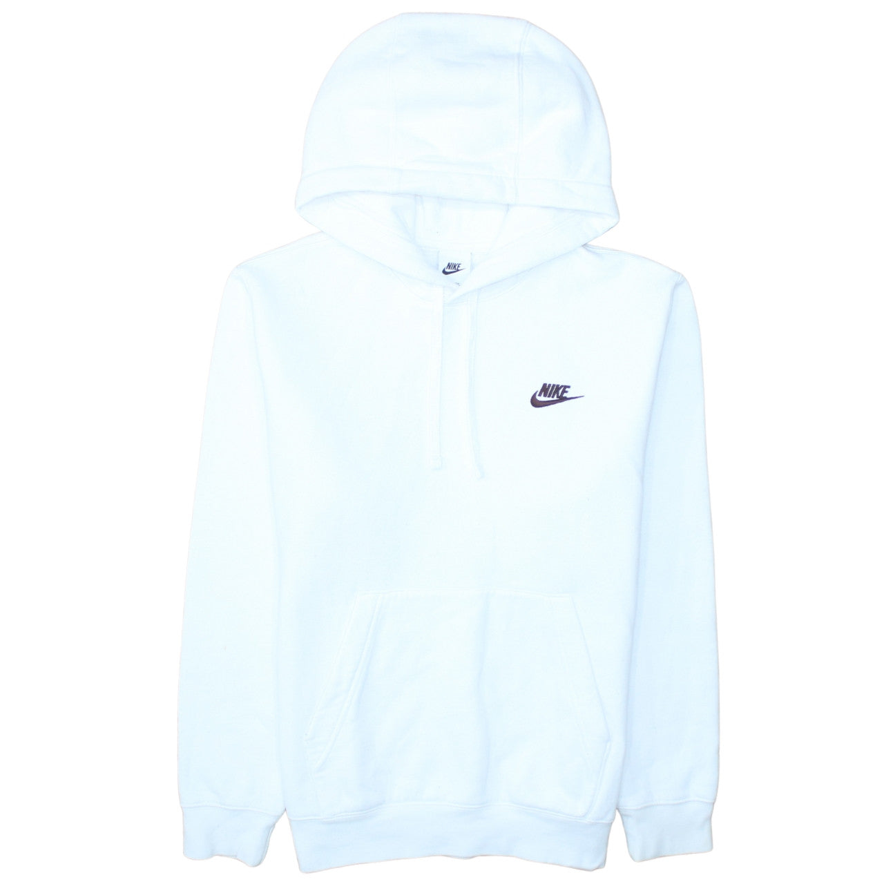 Nike Men's White XS Pullover Hoodie Sweatshirt with Logo
