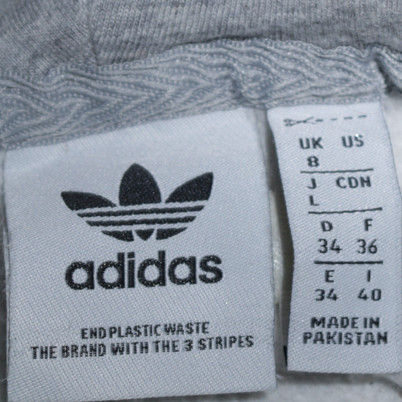 Adidas Womens Grey Pullover Hoodie Size 8 Cotton Blend Casual