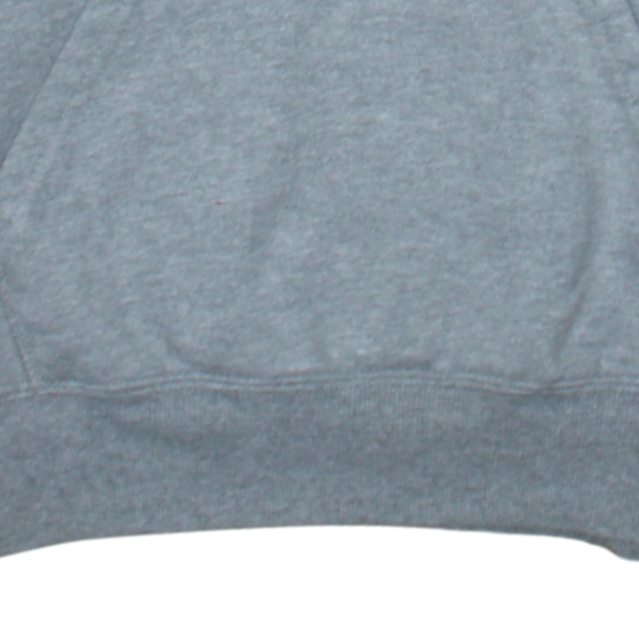 Champion Teens Grey Pullover Hoodie L Regular Fit Graphic Print