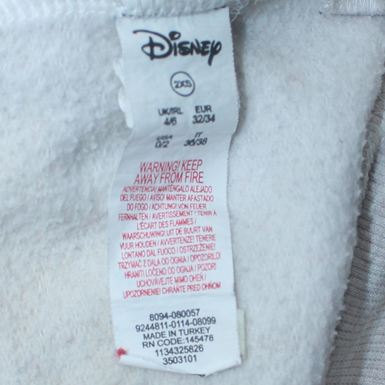 Disney Women Grey Dumbo Graphic Print Sweatshirt 2XS