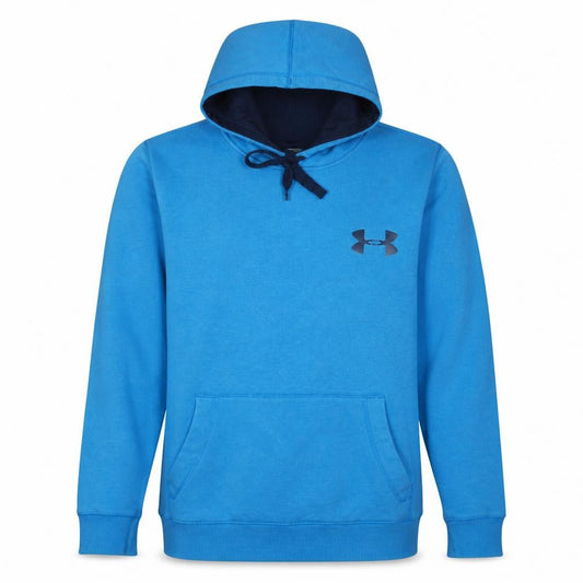 Under Armour Men's Blue Pullover Hoodie Size S Regular Fit Sportswear