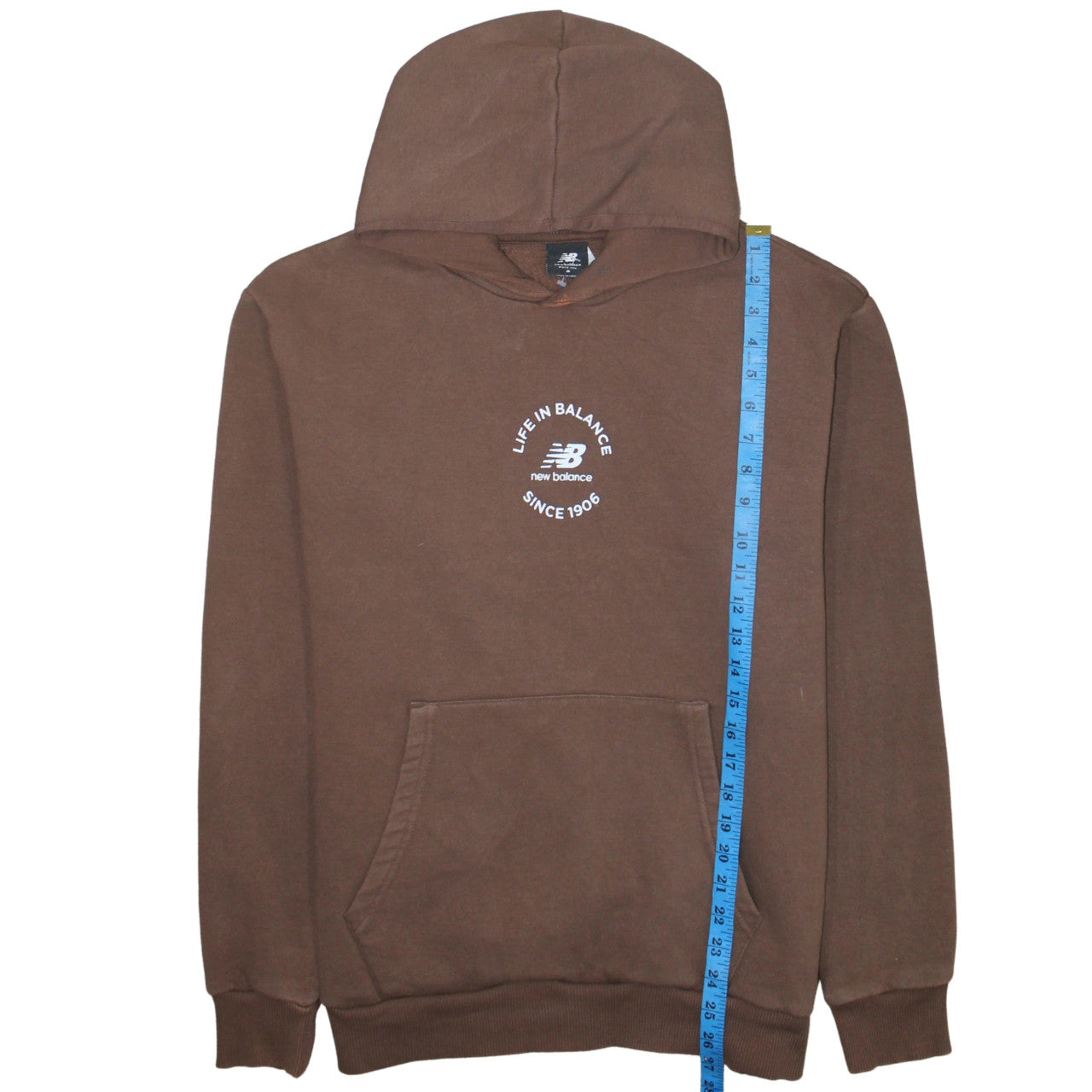 New Balance Men's Brown Pullover Hoodie Size S Fleece Casual