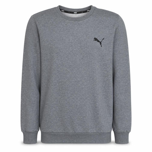 Puma Men's Grey Crew Neck Sweatshirt Small Regular Fit Fleece