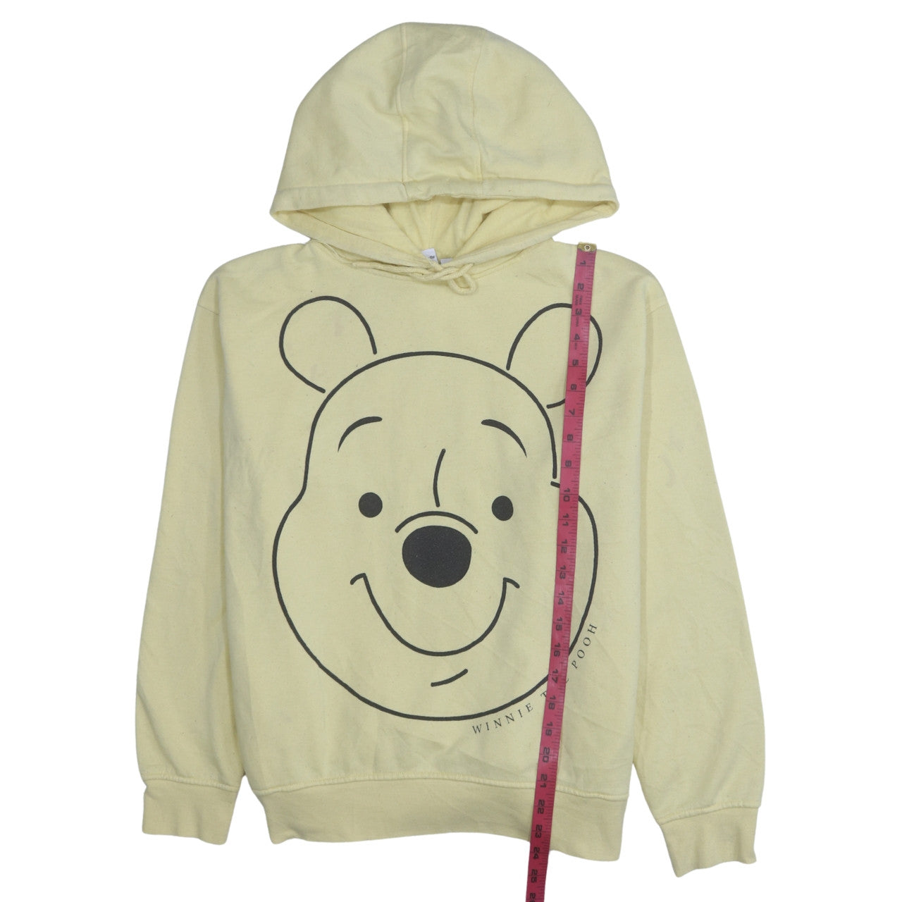 Disney Primark Cares Women Yellow Winnie the Pooh Pullover Hoodie Size S