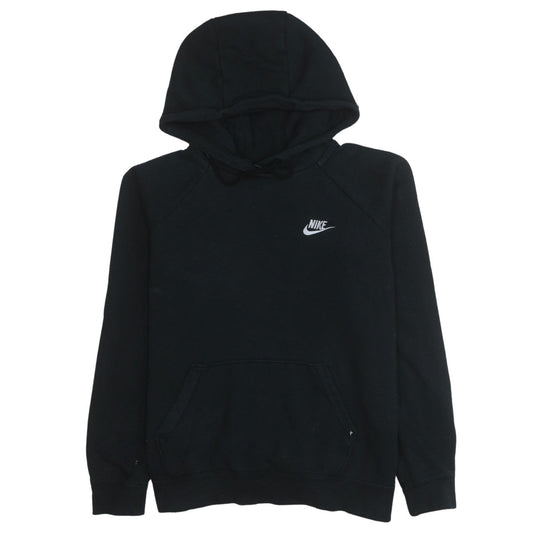 Nike Mens Black Pullover Hoodie Sweatshirt M Fleece Regular Fit