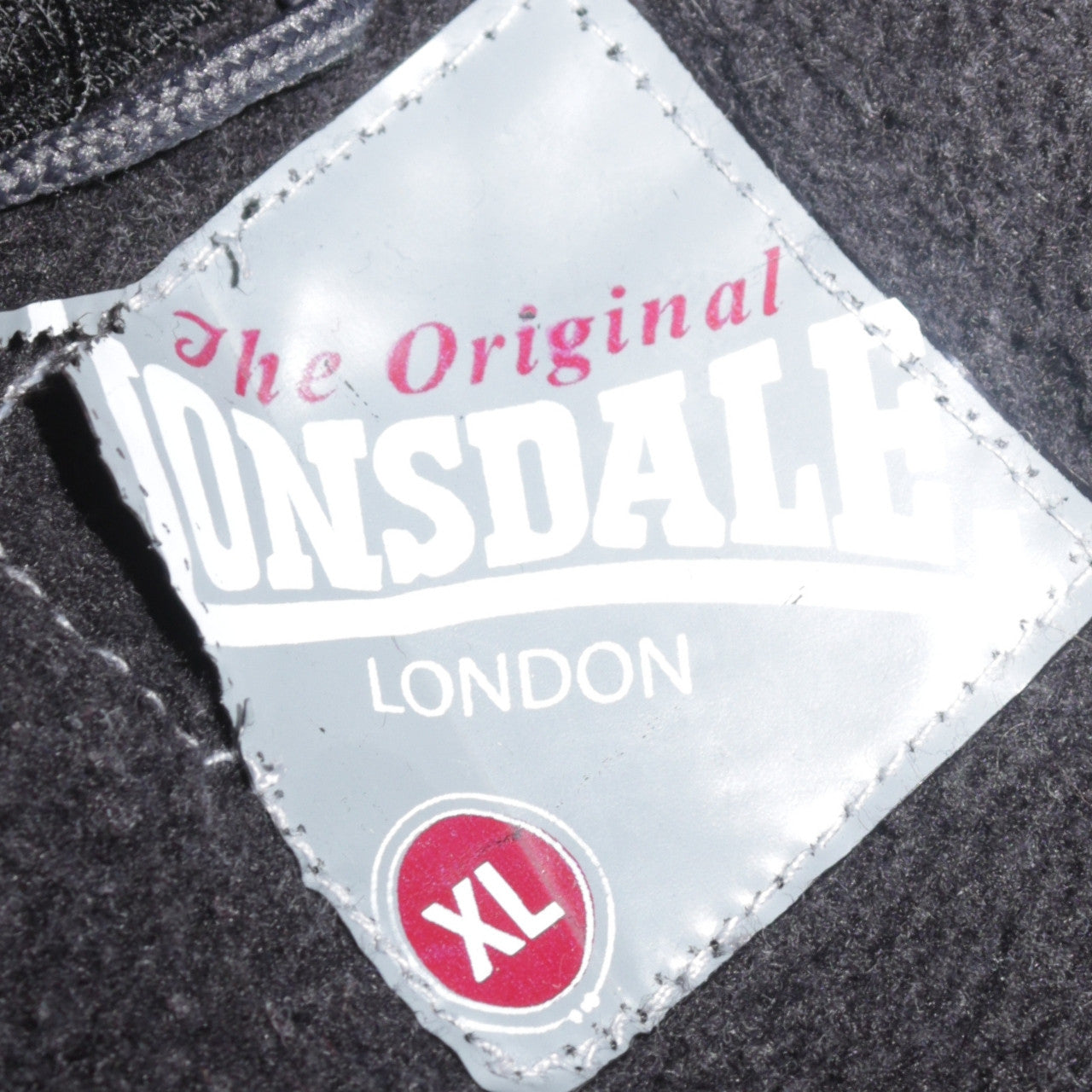 Lonsdale Men’s Black XL Pullover Sweatshirt Crew Neck Logo Jumper