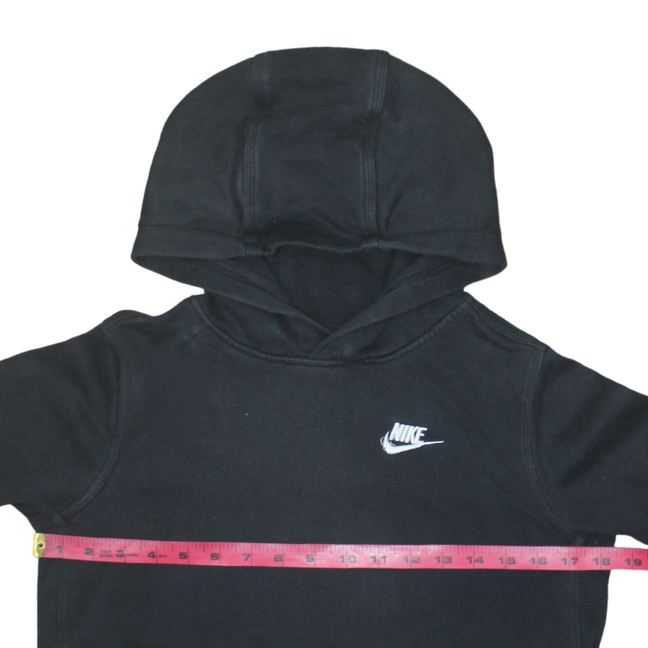 Nike Boys Black Pullover Hoodie Sweatshirt L 147-158cm Fleece Logo