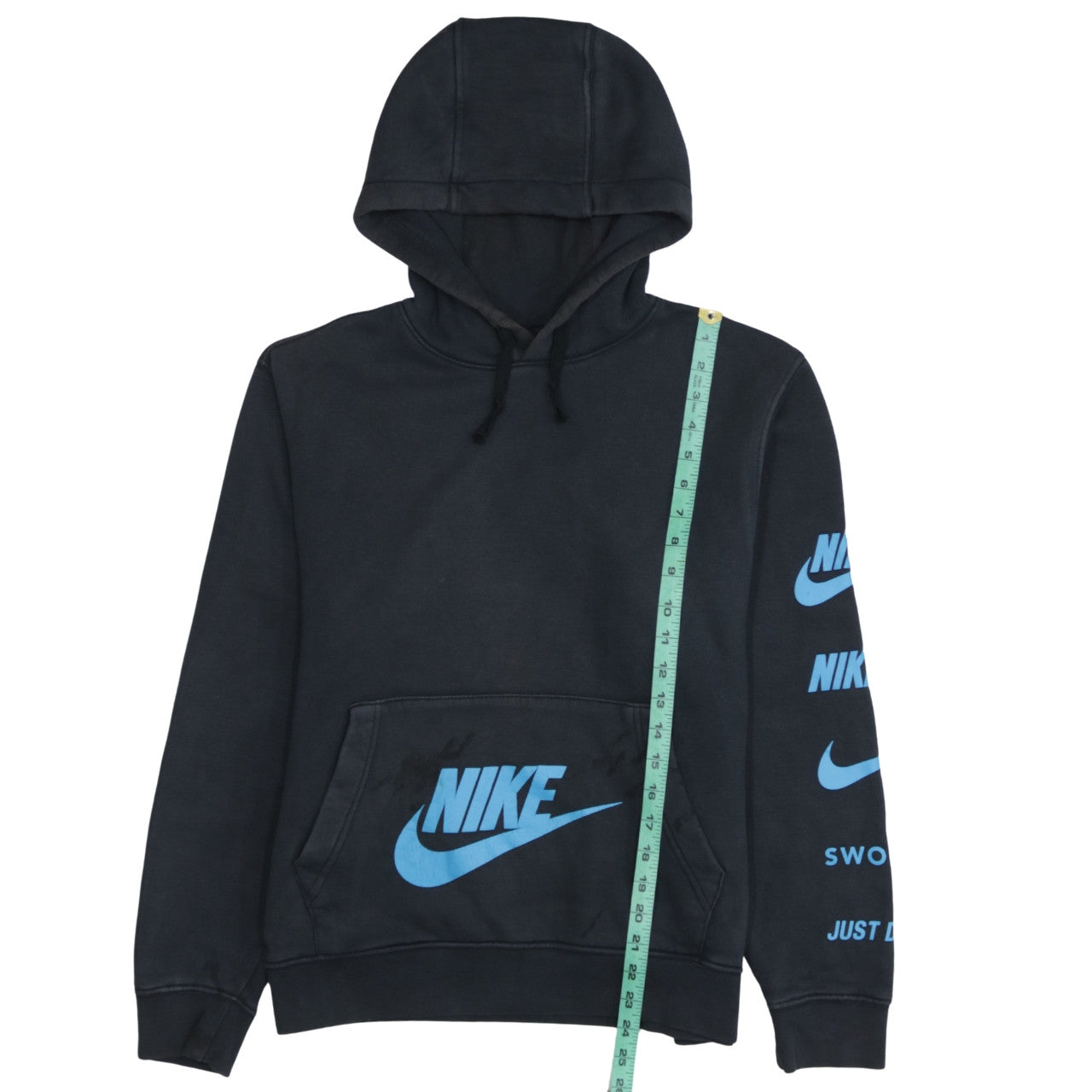 Nike Men's Black Pullover Hoodie Small Logo Graphic Sportswear