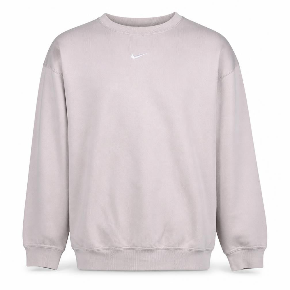 Nike Men's Beige Crew Neck Fleece Sweatshirt Small Pullover