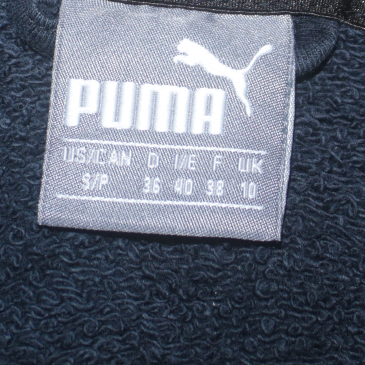 Puma Women Black Full Zip Hoodie Size 10 Hooded Sweatshirt