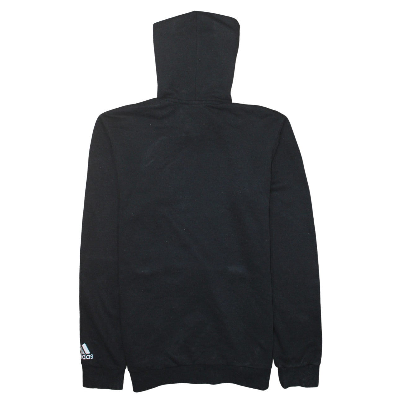 Adidas Men’s Black Small Pullover Hoodie Sweatshirt Logo Fleece