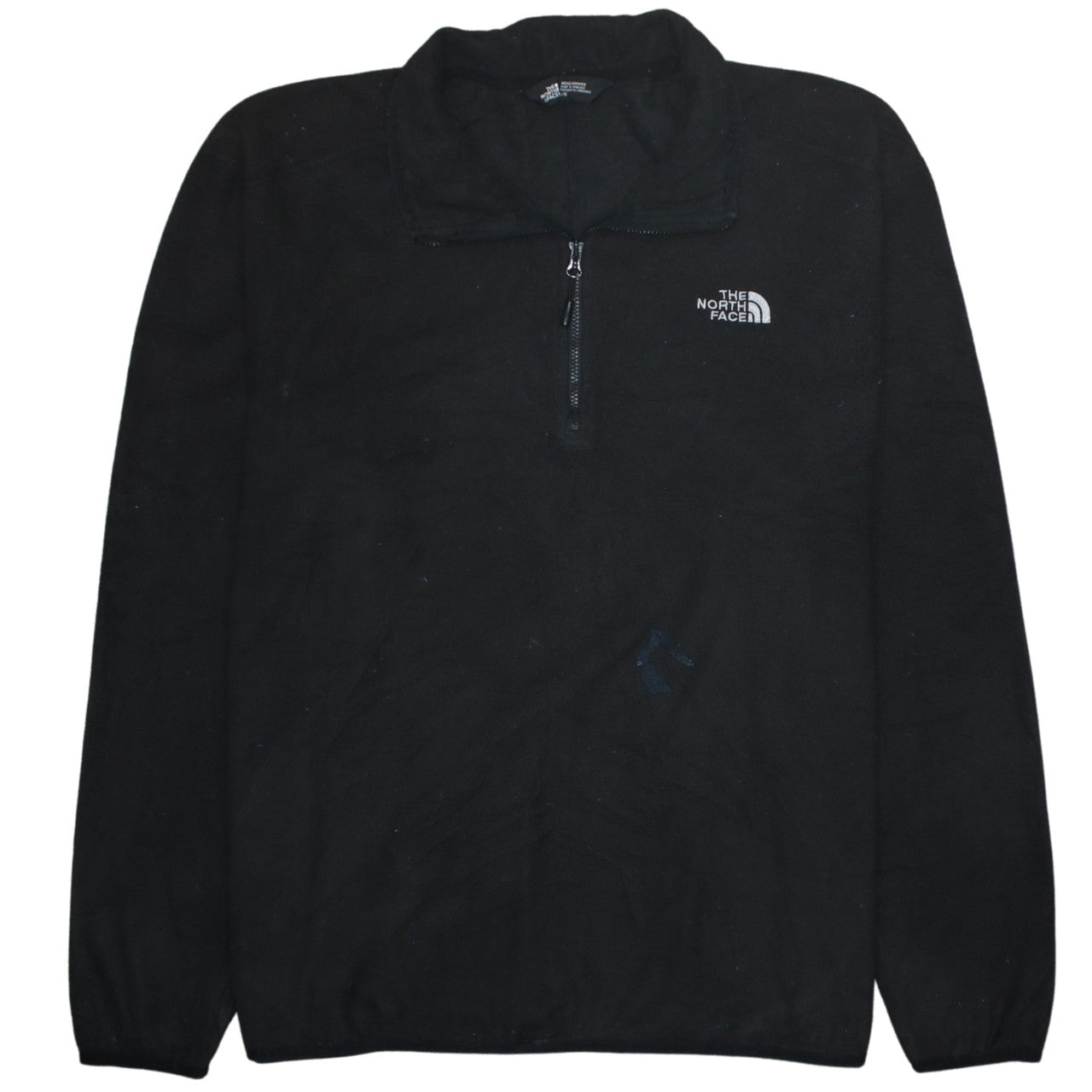 The North Face Mens Black Fleece 1/2 Zip Pullover Sweatshirt L