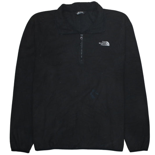 The North Face Mens Black Fleece 1/2 Zip Pullover Sweatshirt L