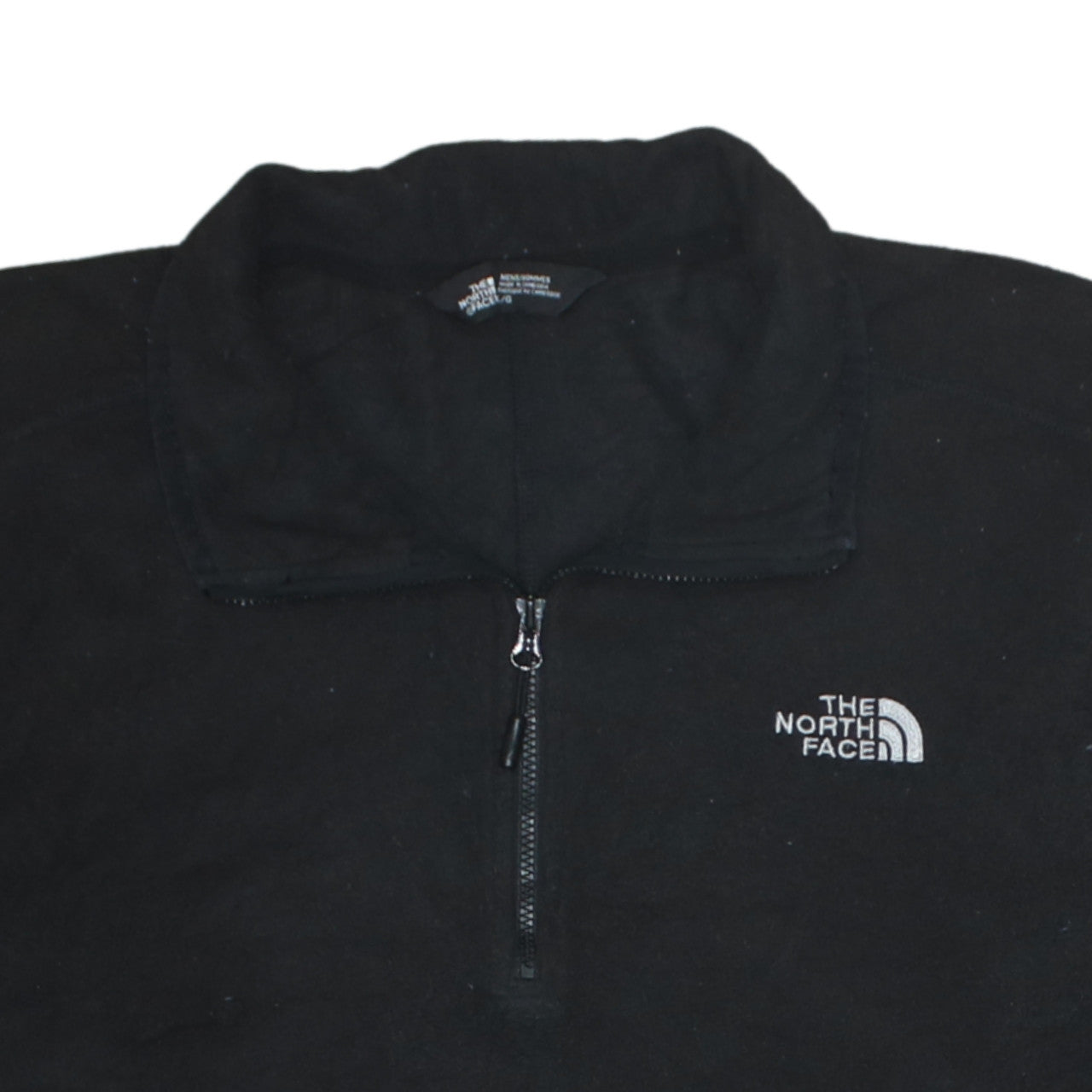 The North Face Mens Black Fleece 1/2 Zip Pullover Sweatshirt L