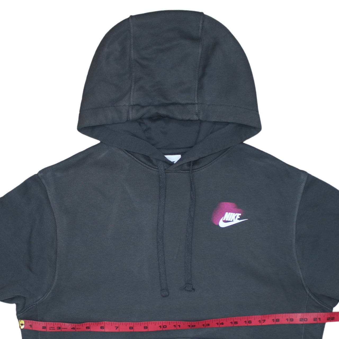 Nike Men's Black Pullover Hoodie S Sports Logo Fleece Sweatshirt