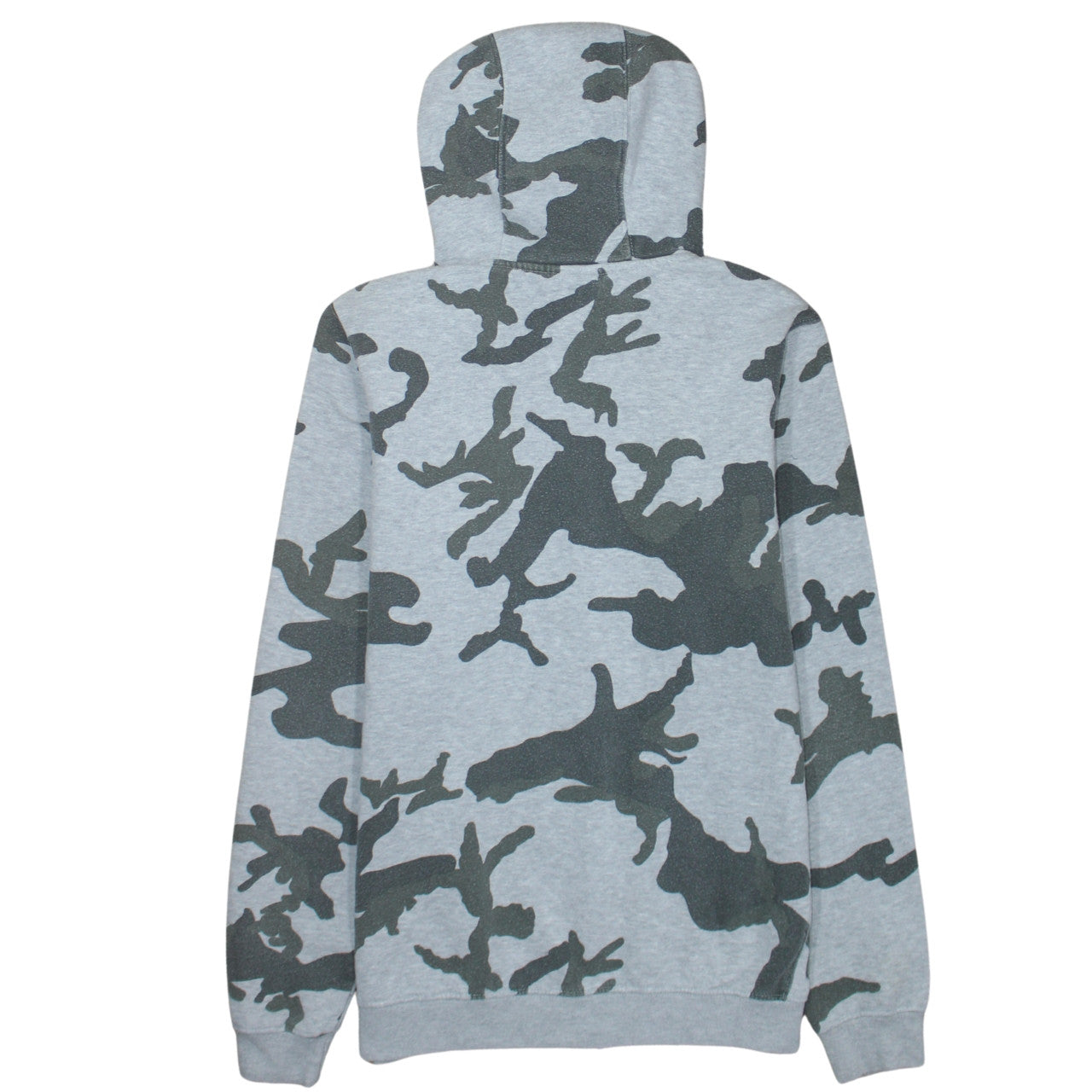 Nike Men's Grey Camo Full Zip Hoodie Small