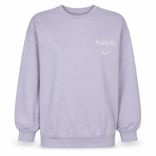 Disney Primark Women Lilac Stitch Sweatshirt L Cotton Blend
