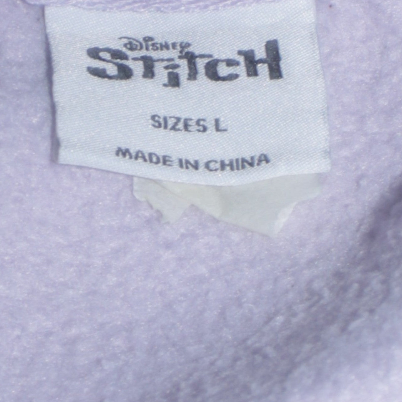 Disney Primark Women Lilac Stitch Sweatshirt L Cotton Blend