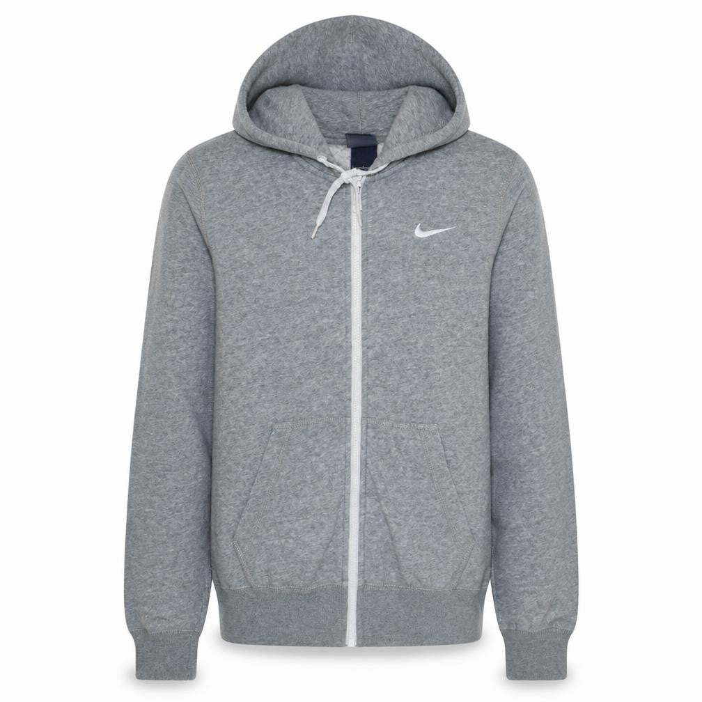 Nike Men's Grey Full Zip Hoodie S Regular Fit Sportswear