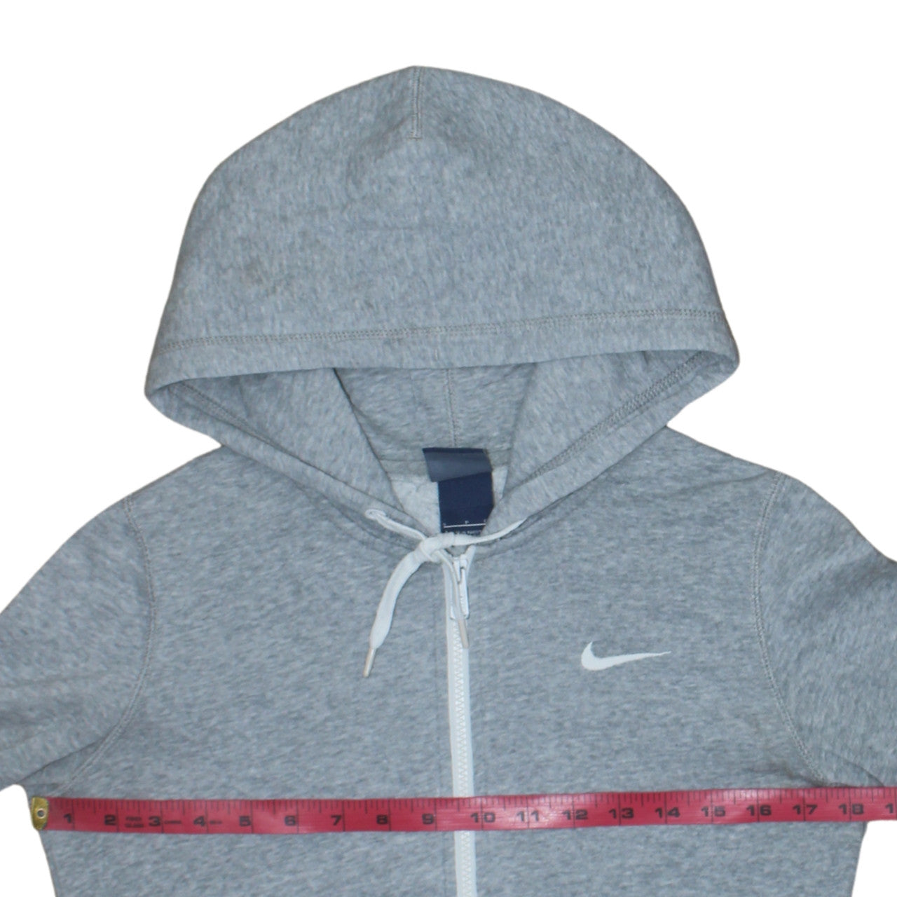 Nike Men's Grey Full Zip Hoodie S Regular Fit Sportswear