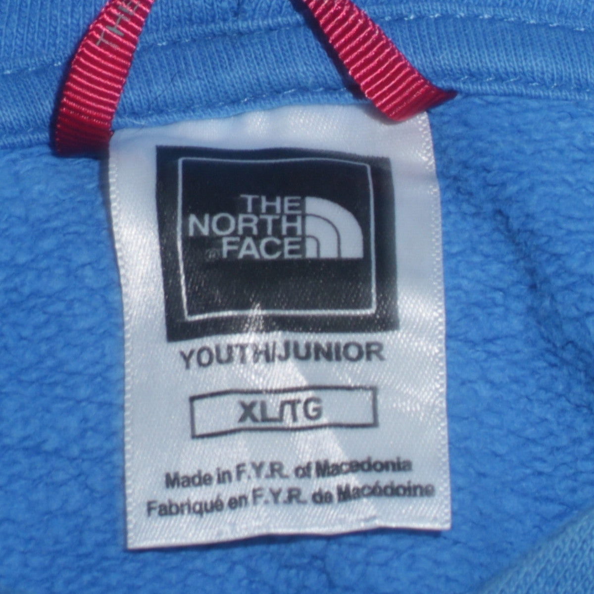 The North Face Boys Blue XL Pullover Hoodie Cotton Fleece Sweatshirt