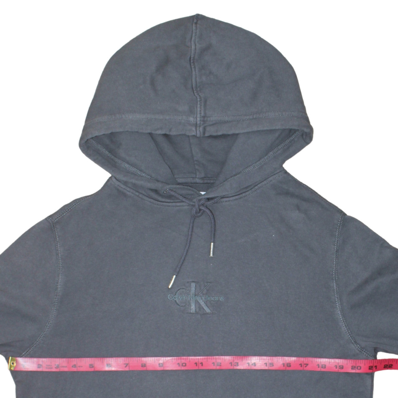 Calvin Klein Jeans Men's Grey Pullover Hoodie Size S Cotton Blend