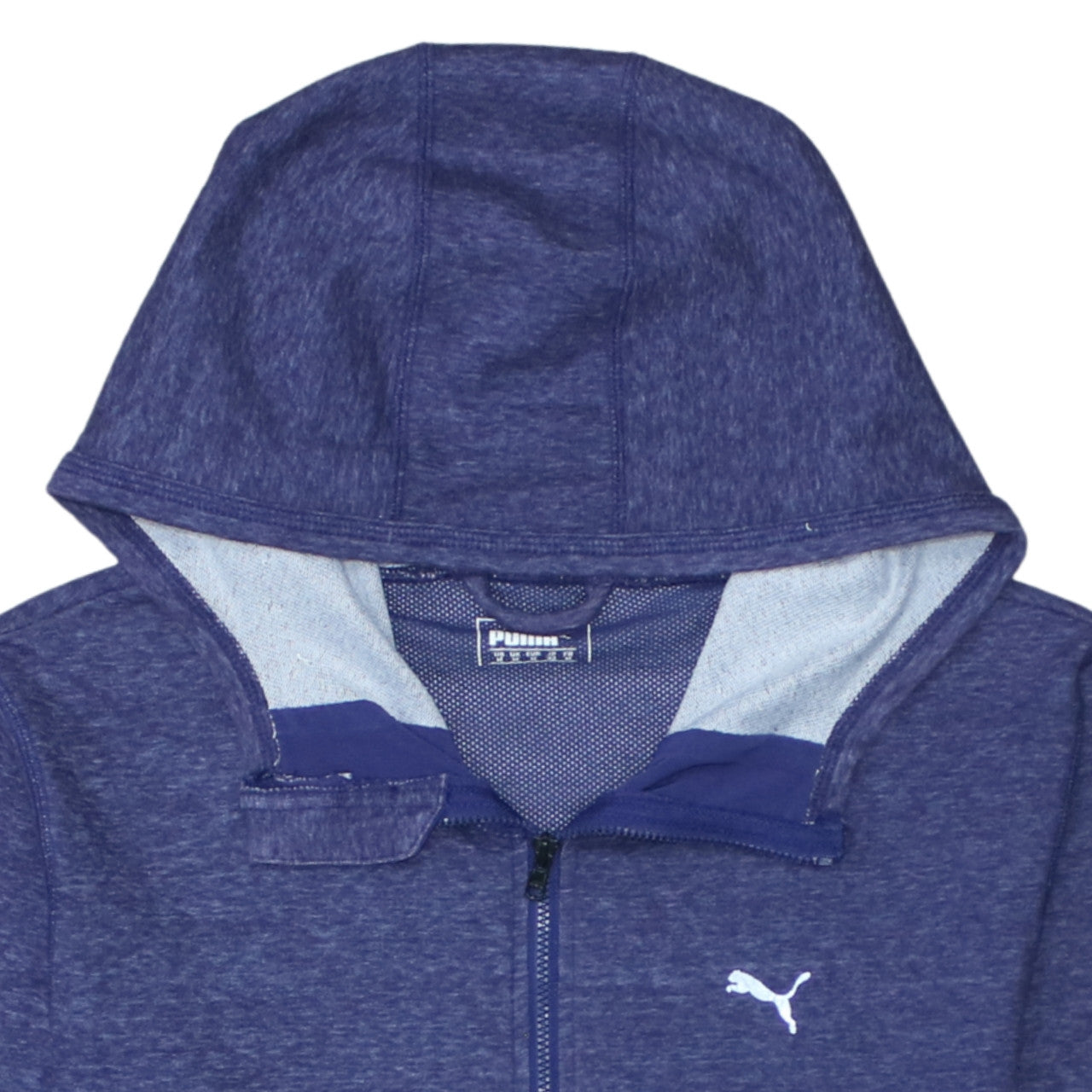 Puma Women's Blue Hooded Full Zip Track Jacket Size M