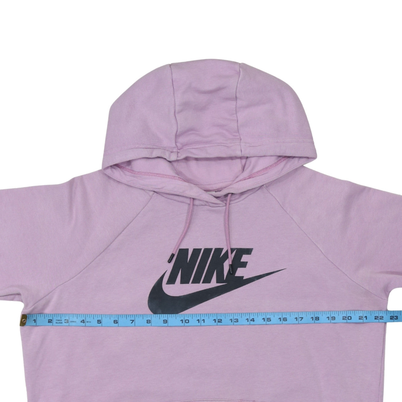 Nike Womens Purple Classic Pullover Hoodie Size L Cotton Blend