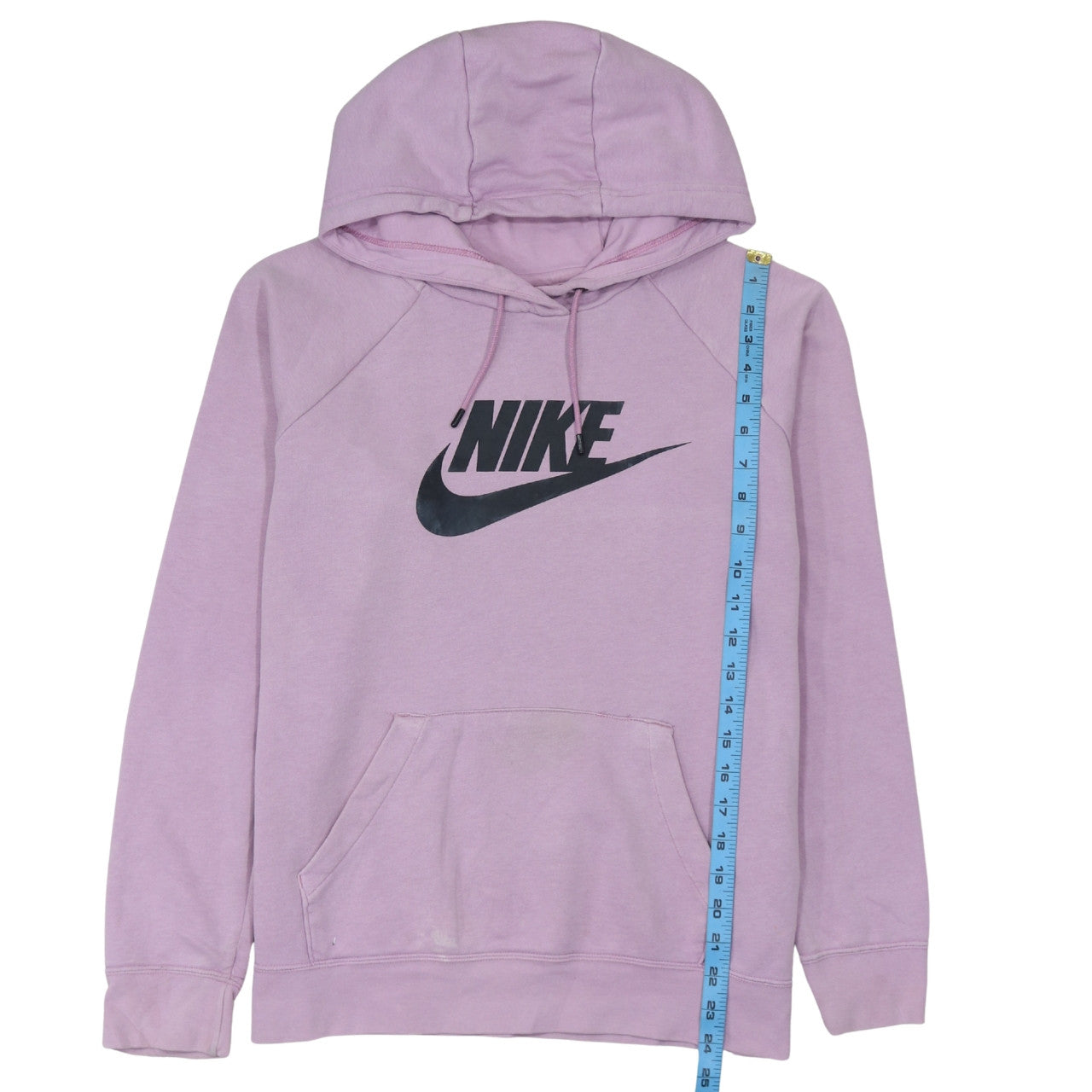 Nike Womens Purple Classic Pullover Hoodie Size L Cotton Blend