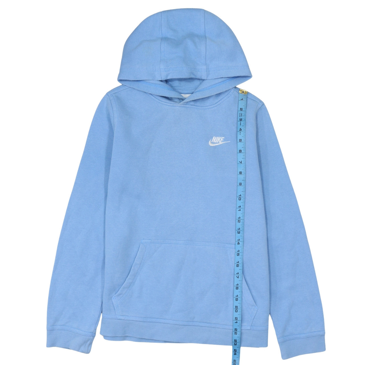 Nike Boys Blue Pullover Hoodie XL Fleece Cotton Blend Casual Sweatshirt