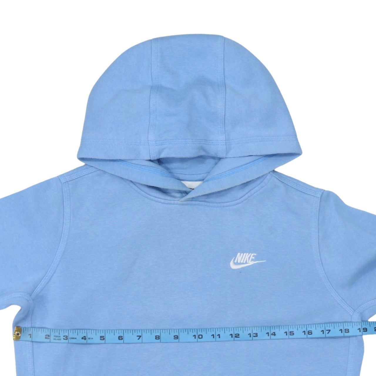 Nike Boys Blue Pullover Hoodie XL Fleece Cotton Blend Casual Sweatshirt