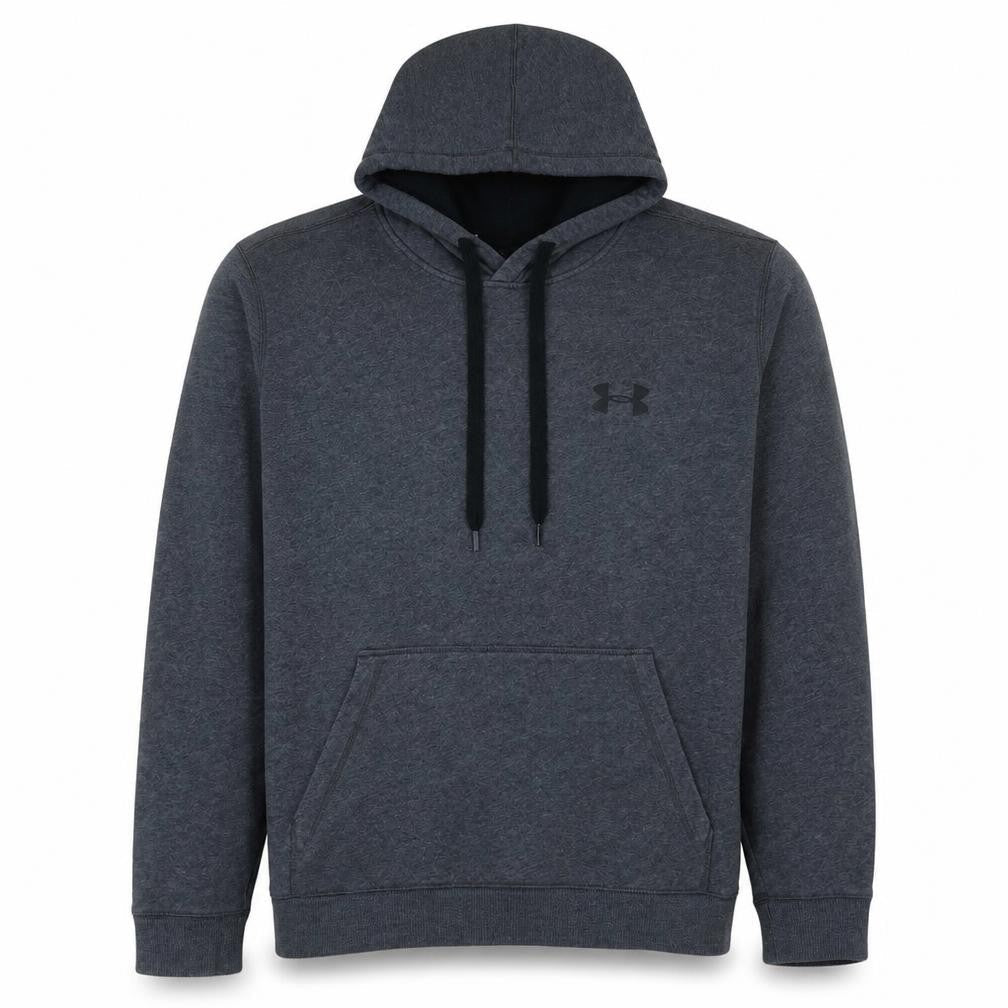 Under Armour Mens Grey Pullover Hoodie Size L Athletic ColdGear
