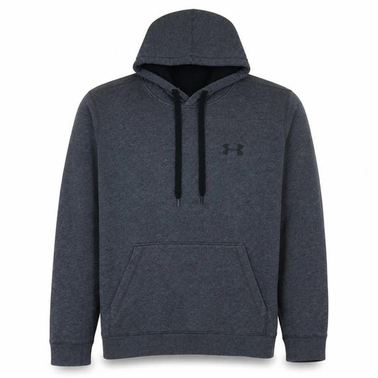 Under Armour Mens Grey Pullover Hoodie Size L Athletic ColdGear