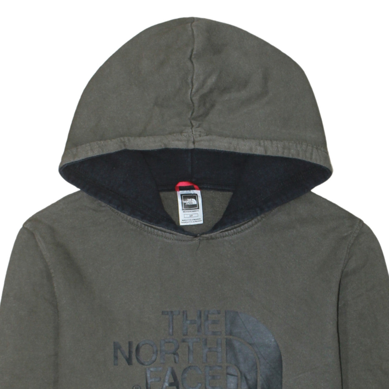 The North Face Men's Green Pullover Hoodie Size S Outdoor Fleece