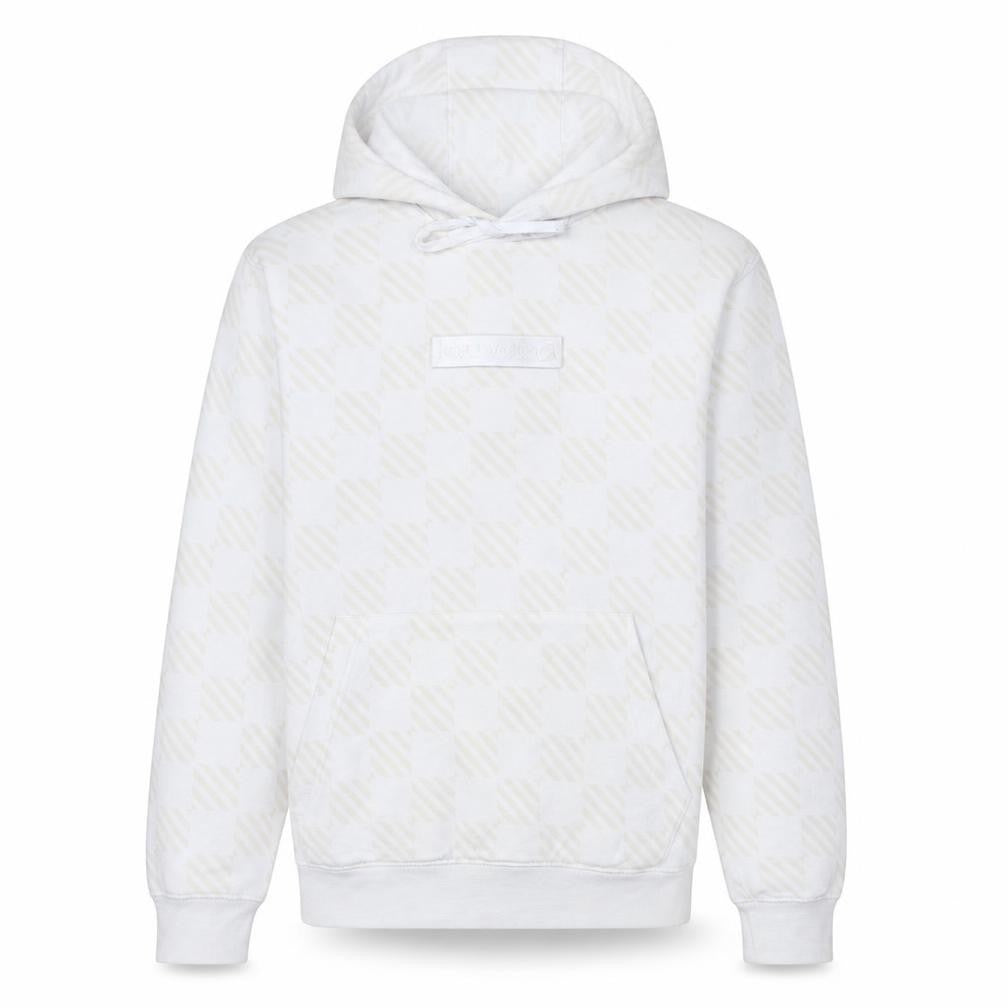 Nike Men's Beige Check Pullover Hoodie Size S