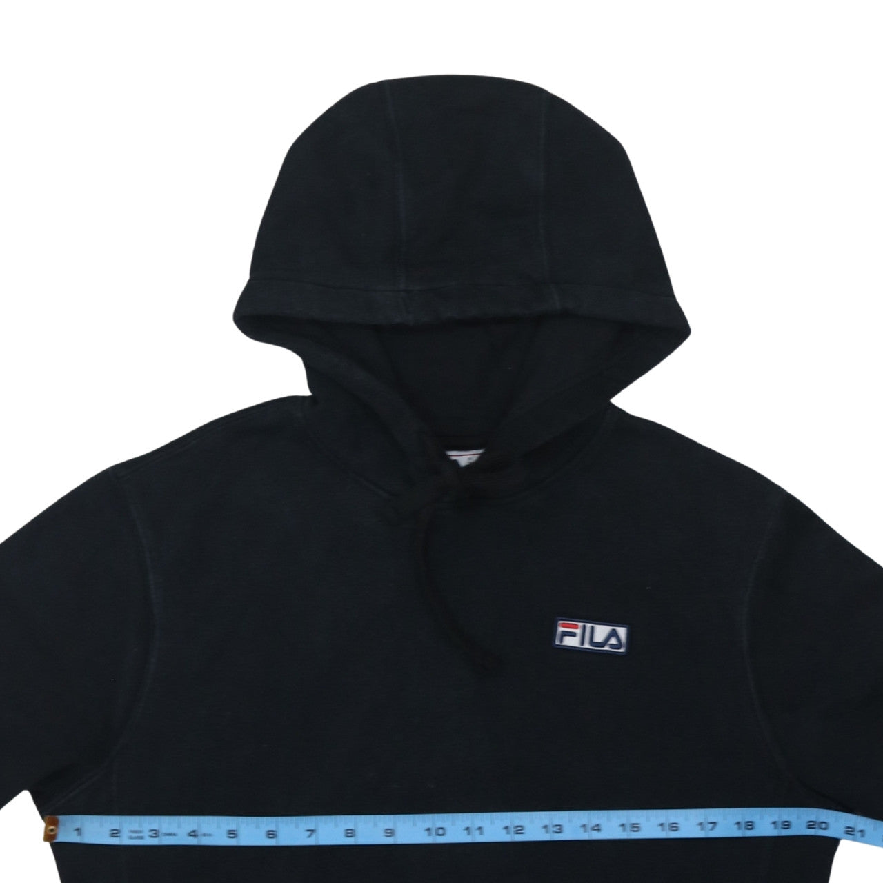 FILA Men's Black Pullover Hoodie Size S Regular Fit Fleece