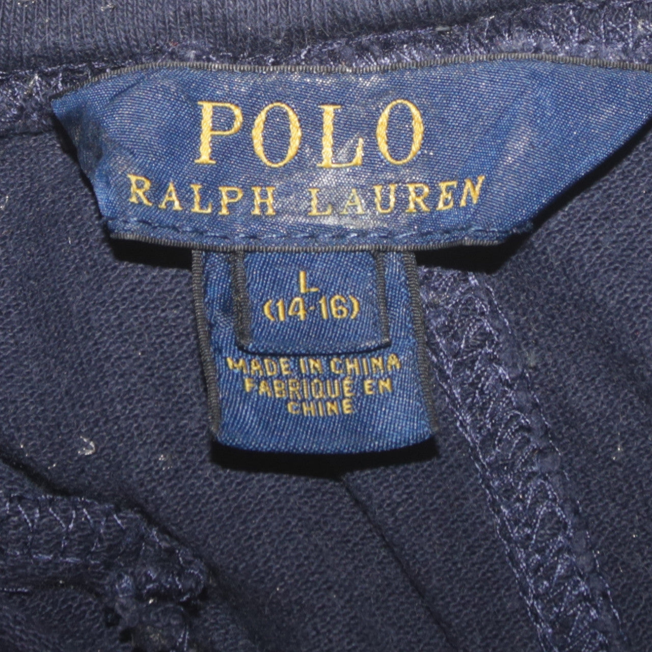 Ralph Lauren Boys Black 14-16 Years Jogger Sweatpants Fleece Tapered