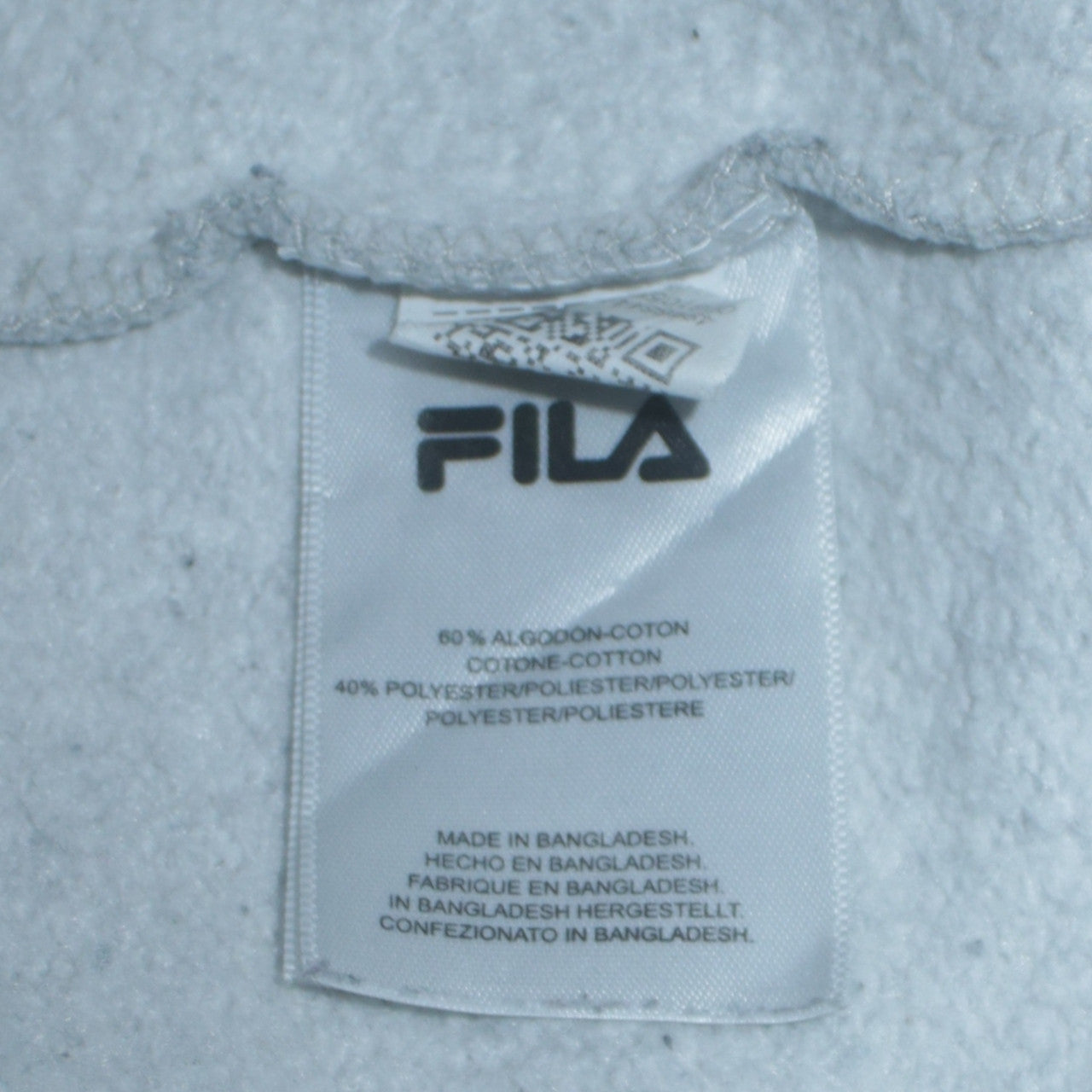 FILA Men's Grey Crew Neck Pullover Sweatshirt M Regular Fit