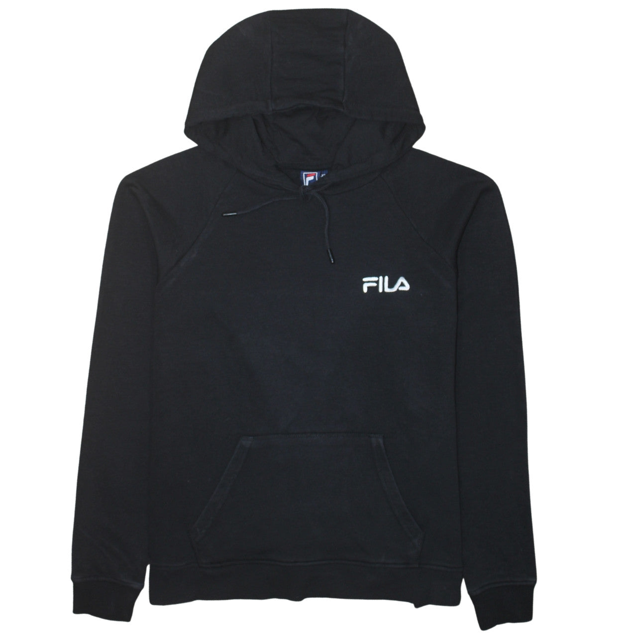Fila Men’s Black Pullover Hoodie XL Regular Fit Cotton Blend