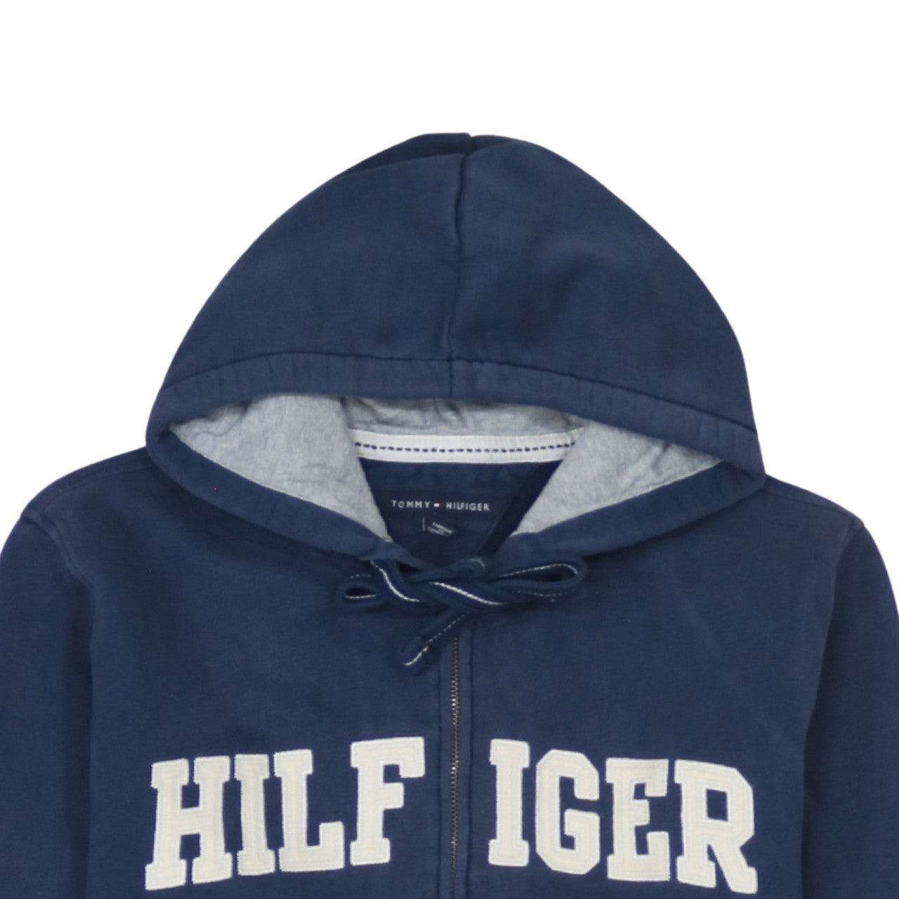 Tommy Hilfiger Men’s Blue Full Zip Hoodie Size L Regular Fit
