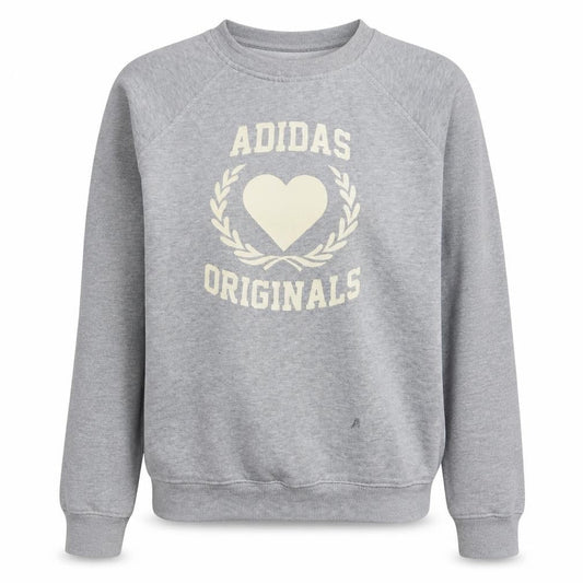 Adidas Originals Women's Grey Sweatshirt Size 12 Graphic Print Pullover