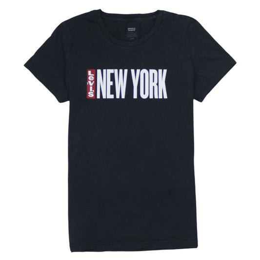 Levi's Men's Black New York Graphic Crew Neck T-Shirt Size S