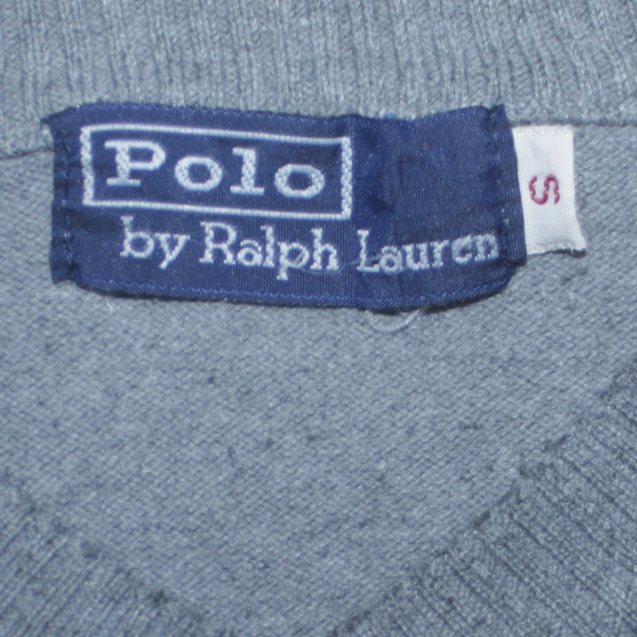 Polo Ralph Lauren Men's Grey V-Neck Pullover Sweatshirt S