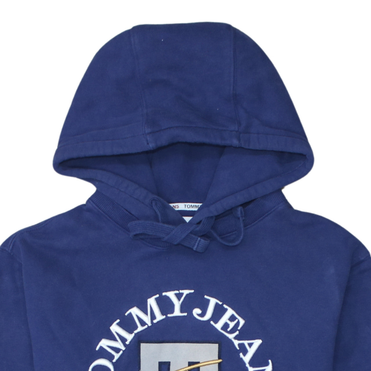 Tommy Jeans Men's Blue Pullover Hoodie Size S Embroidered Logo