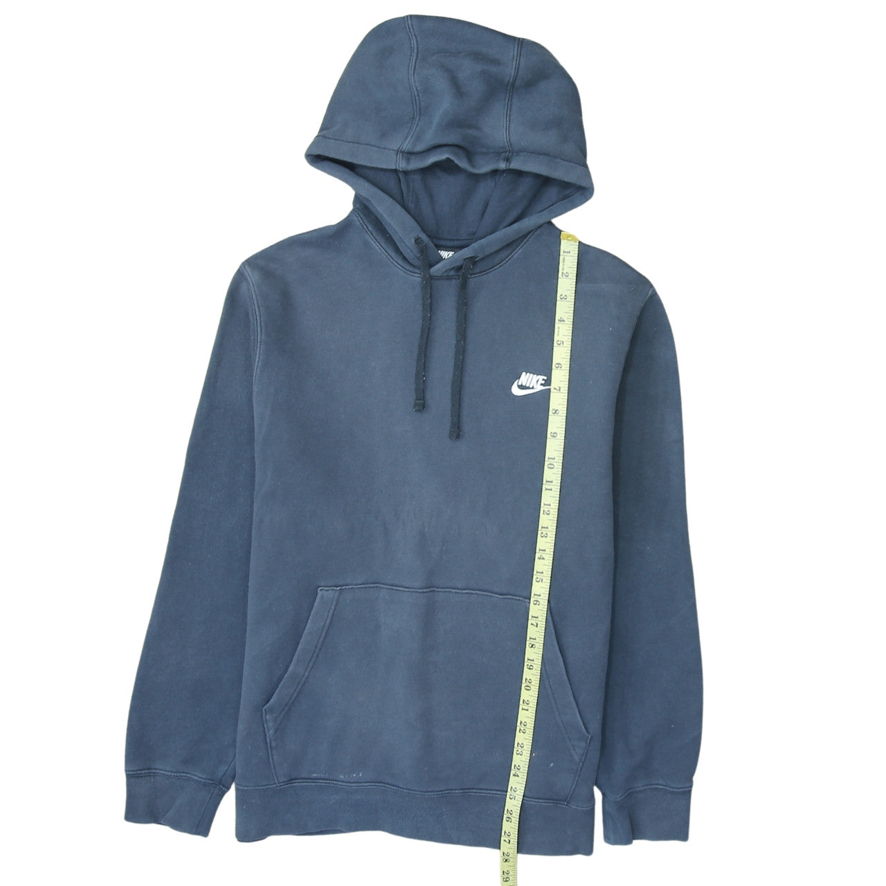 Nike Men's Blue Pullover Hoodie L Fleece Logo Sportswear