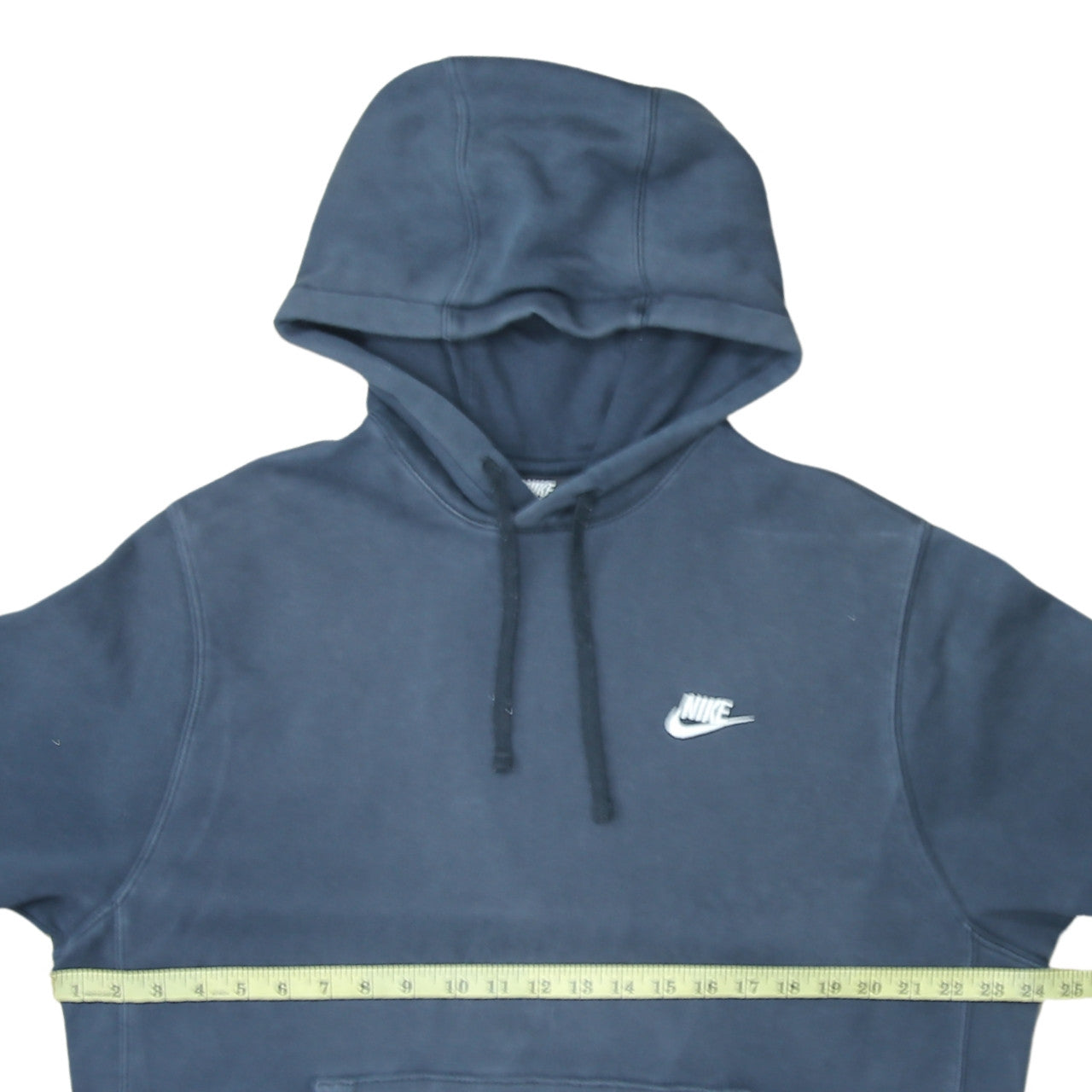 Nike Men's Blue Pullover Hoodie L Fleece Logo Sportswear