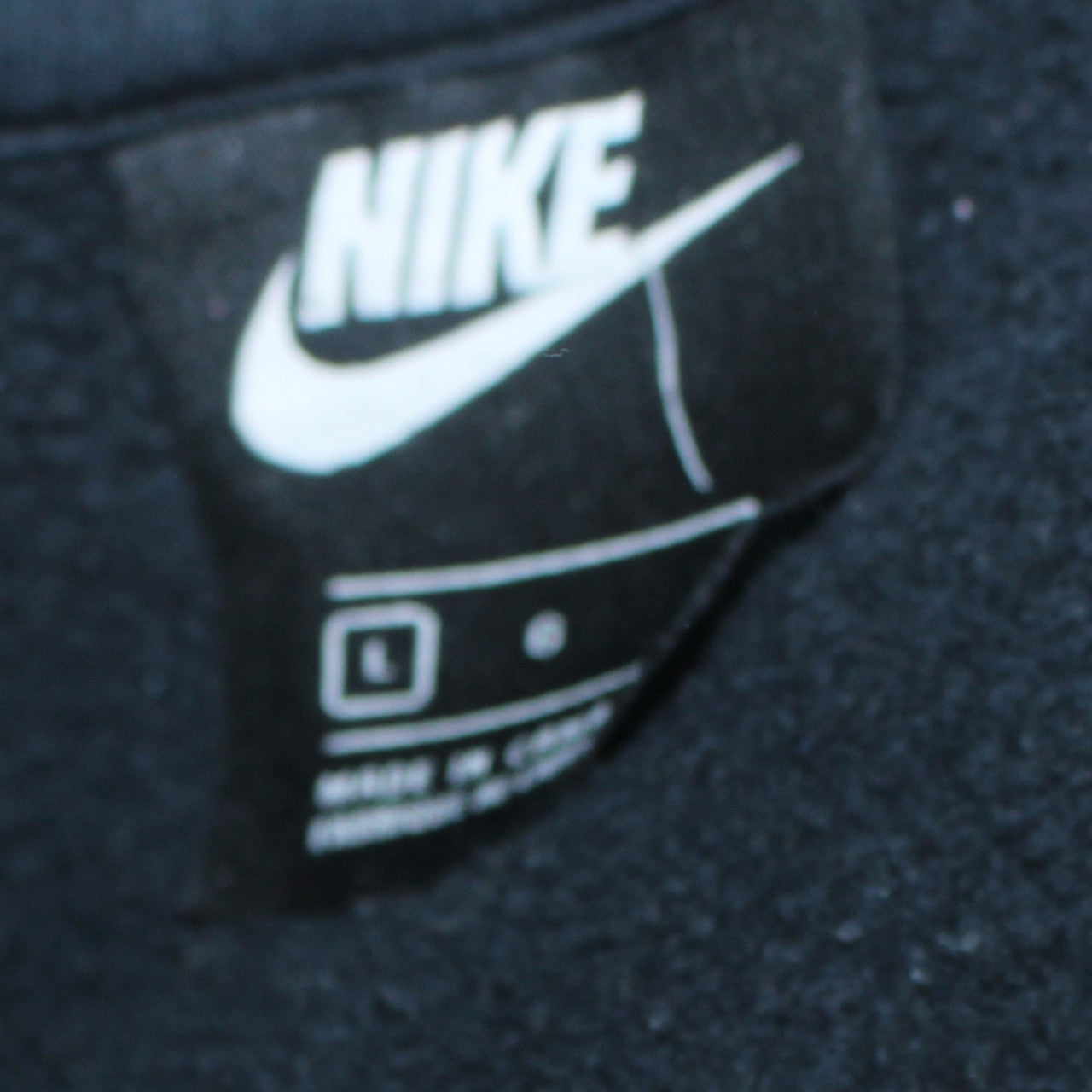 Nike Men's Blue Pullover Hoodie L Fleece Logo Sportswear