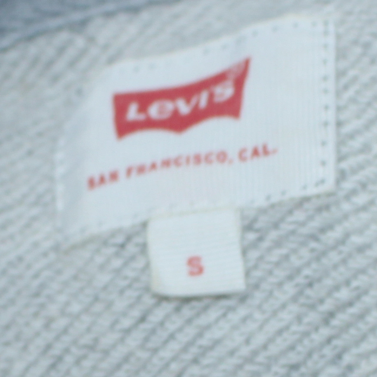 Levi's Men's Grey Pullover Hoodie Small Logo Fleece Sweatshirt