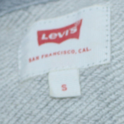 Levi's Men's Grey Pullover Hoodie Small Logo Fleece Sweatshirt